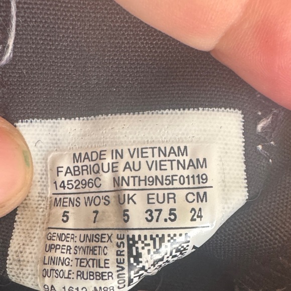 Converse Kids Glittery‎ Black Sneakers - Picture 7 of 7